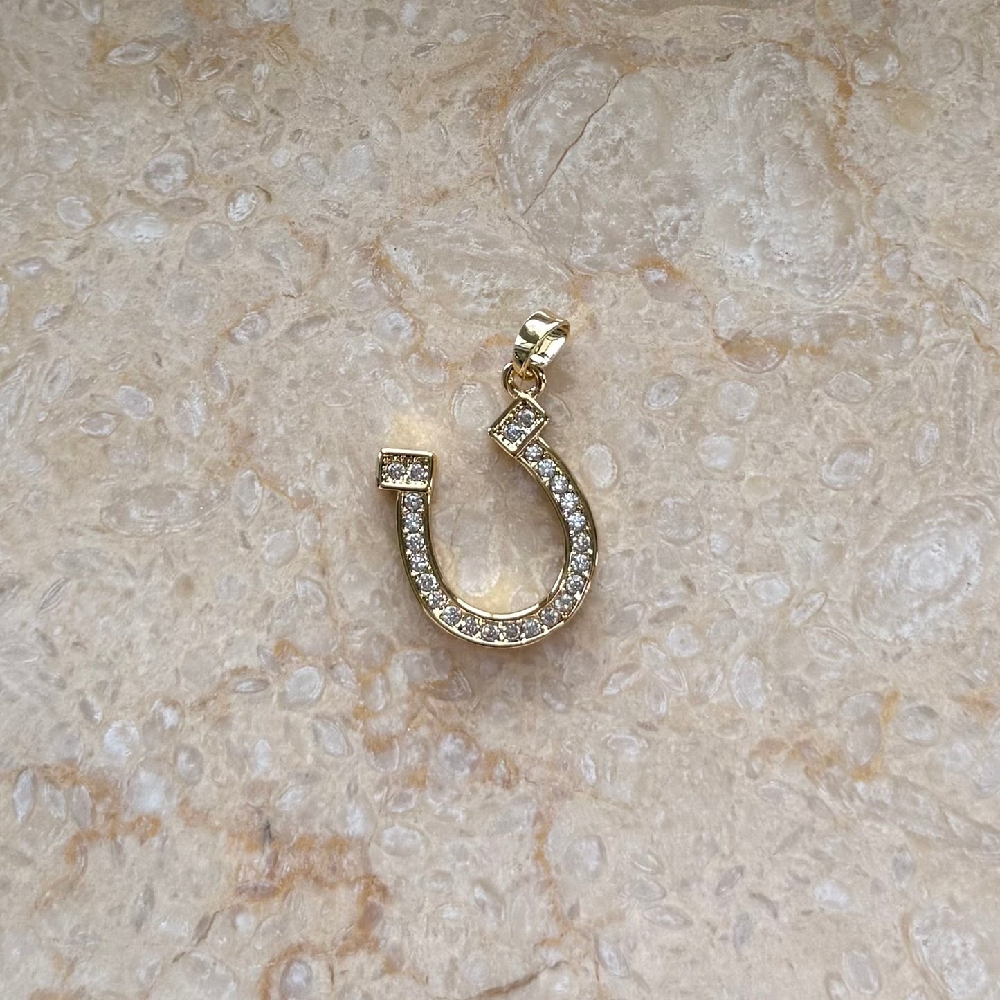 Big Horse Shoe Charm