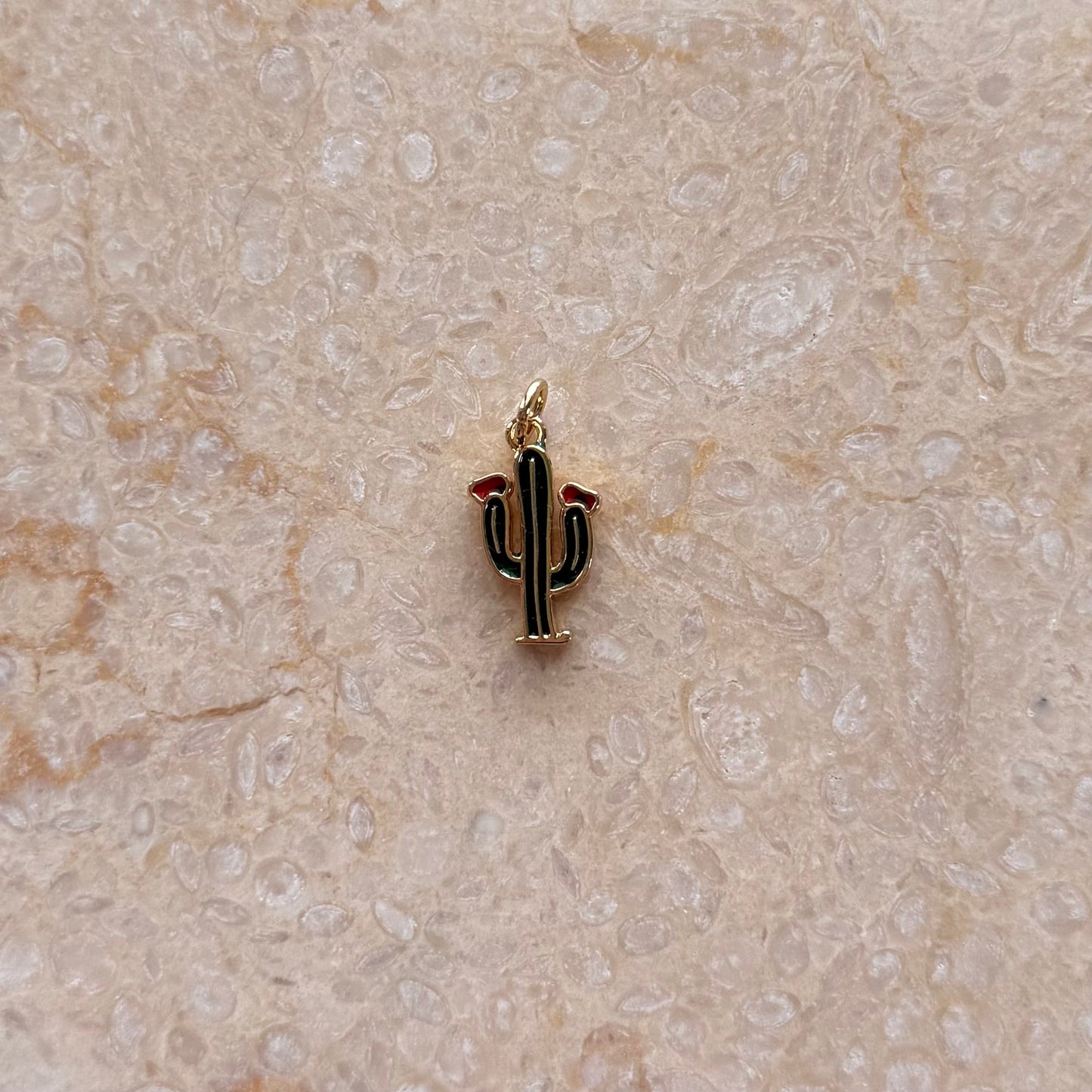 Green Cactus Charm