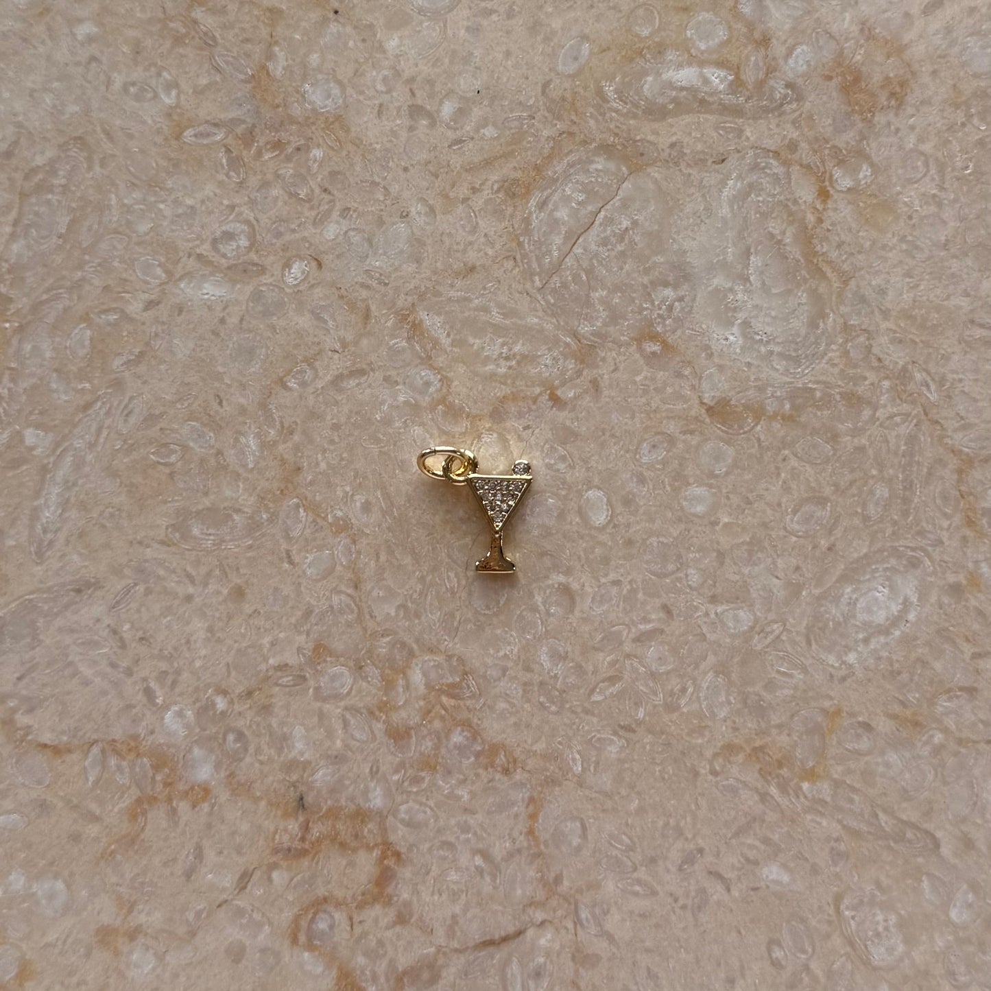 Small Cocktail Glass Charm