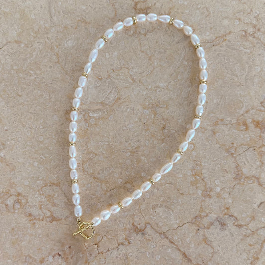 Rice Pearl Necklace