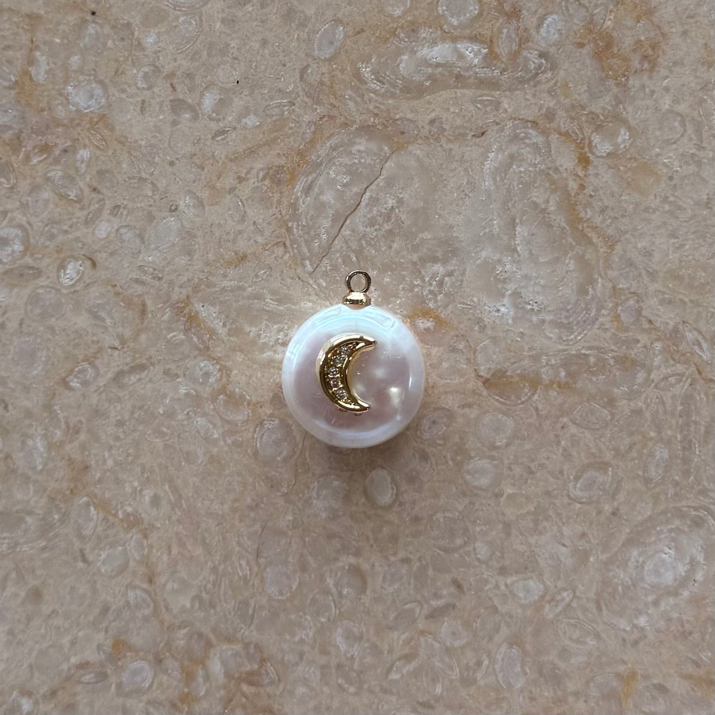 Moon Pearl Charm