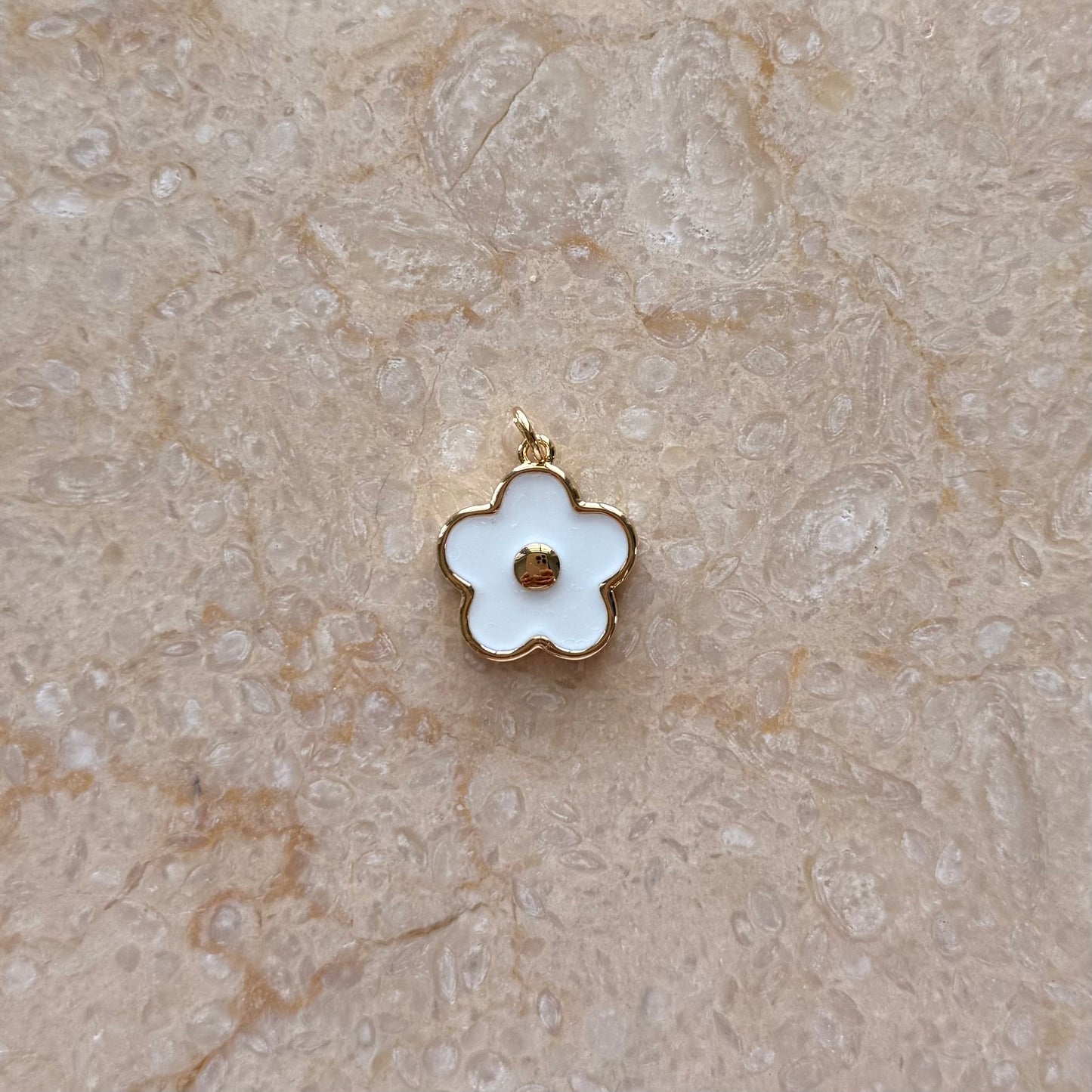 White Flower Charm