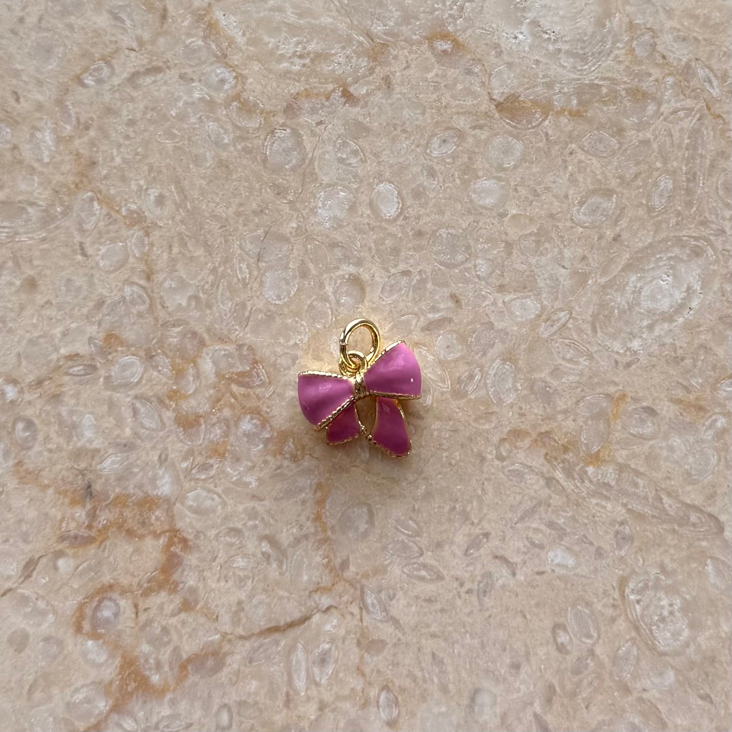 Pink Bow Charm