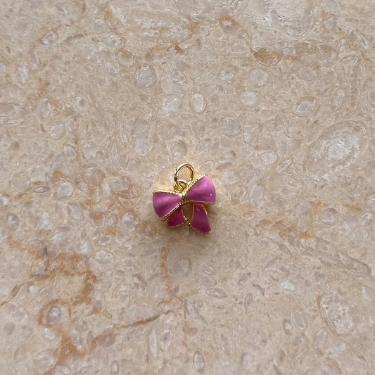 Pink Bow Charm