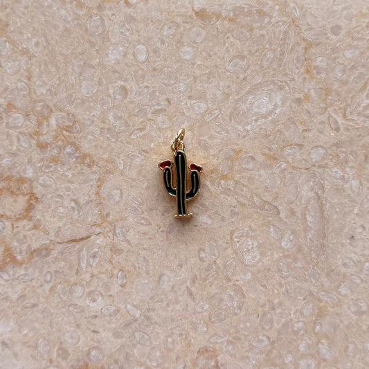 Green Cactus Charm