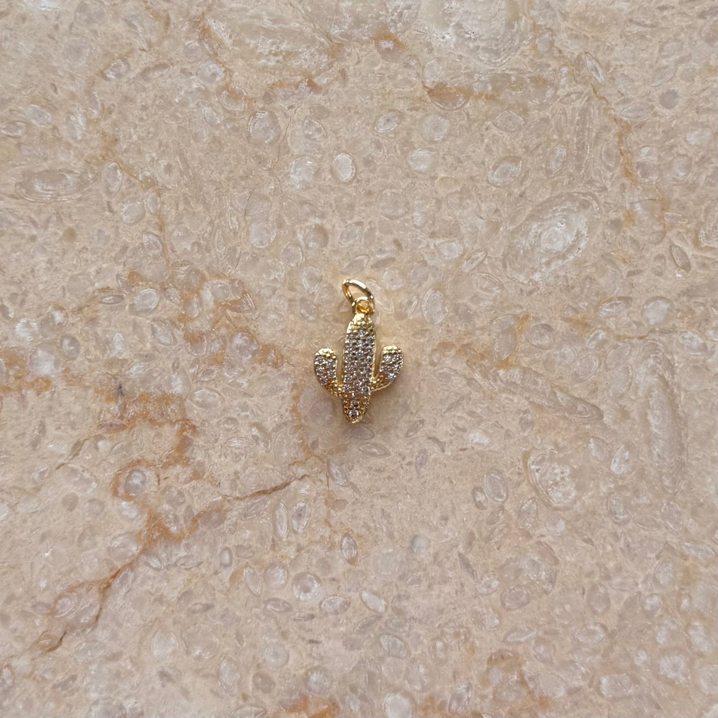 Gold Cactus Charm