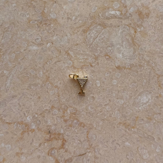 Small Cocktail Glass Charm